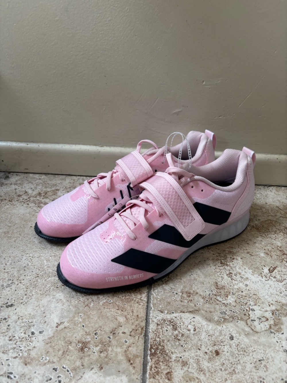 Adidas Adipower III 3 Wrestling Shoes Pink Mens Size 12 New JP9873